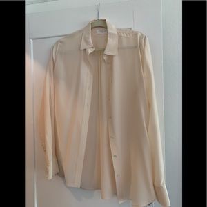 Everlane silk blush blouse size 8